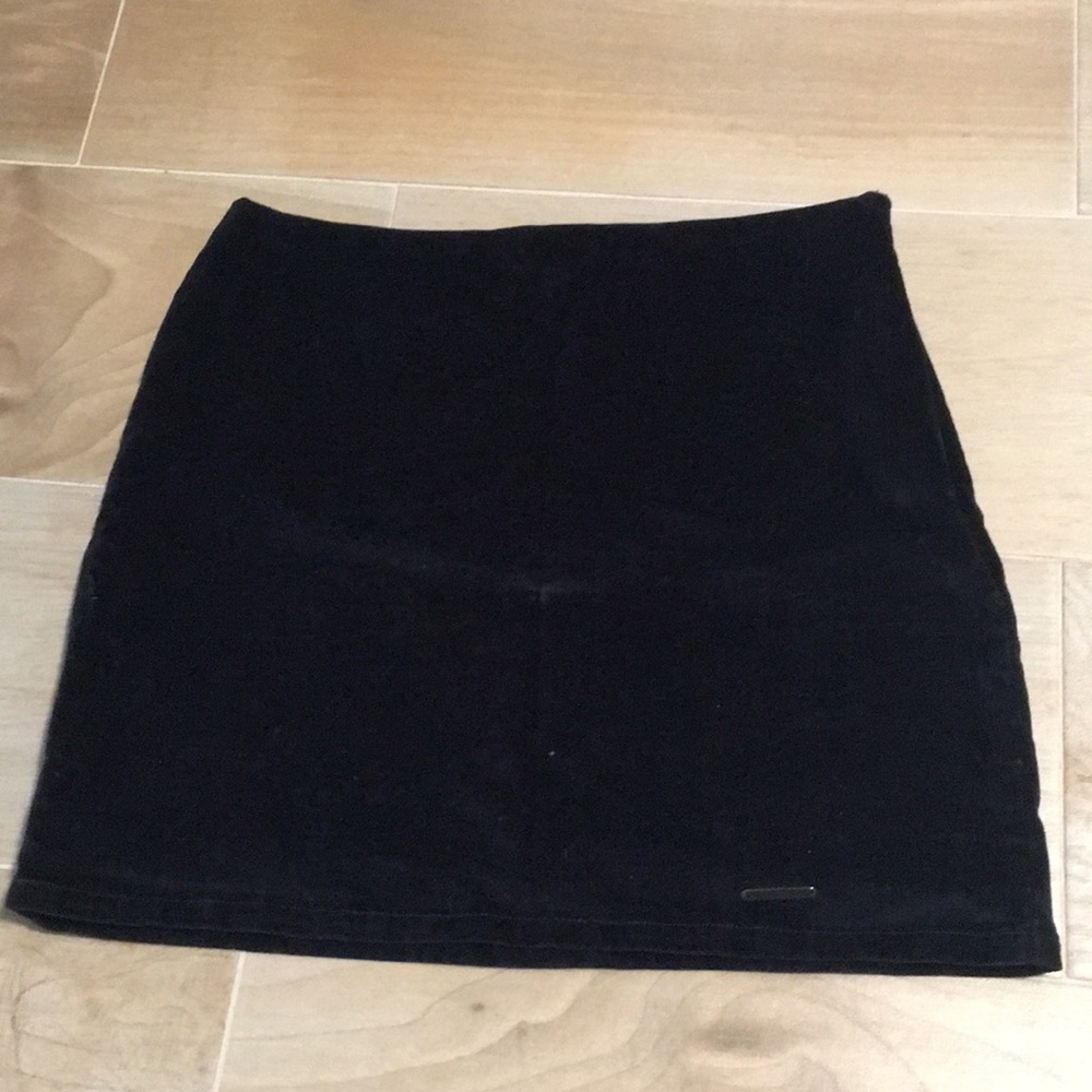 Velvet Mini Skirt